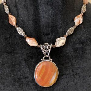 Red Jasper Pendant Necklace